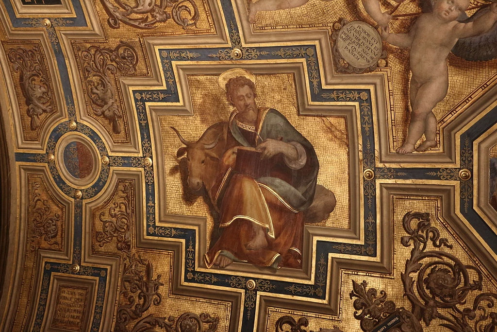 Cappella dei priori, affreschi di Ridolfo del Ghirlandaio - Palazzo Vecchio, Firenze, evangelista 2